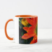 Mug de boisson à fleur orange d'automne (Gauche)