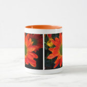 Mug de boisson aux fleurs d'automne orange (Centre)