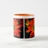 Mug de boisson aux fleurs d'automne orange (Centre)