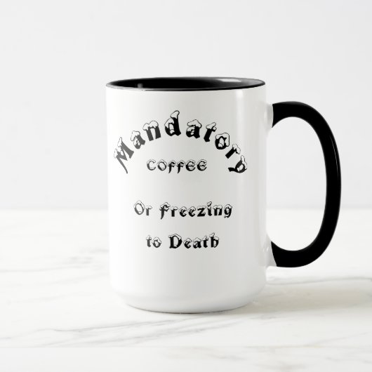 Mug de boisson chaude obligatoire (Droite)