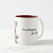 Mug de boisson chaude Ours de prière (Devant droit)
