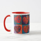Mug de boisson "Coeurs rouges" (Gauche)