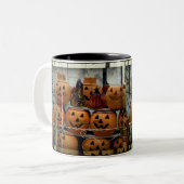 Mug de boisson d'Halloween/Automne - Citrouille (Devant gauche)