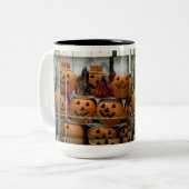 Mug de boisson glacé Halloween/Automne Citrouille (Devant gauche)