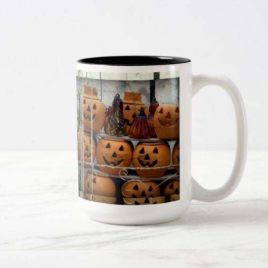 Mug de boisson glacé Halloween/Automne Citrouille (Droit)