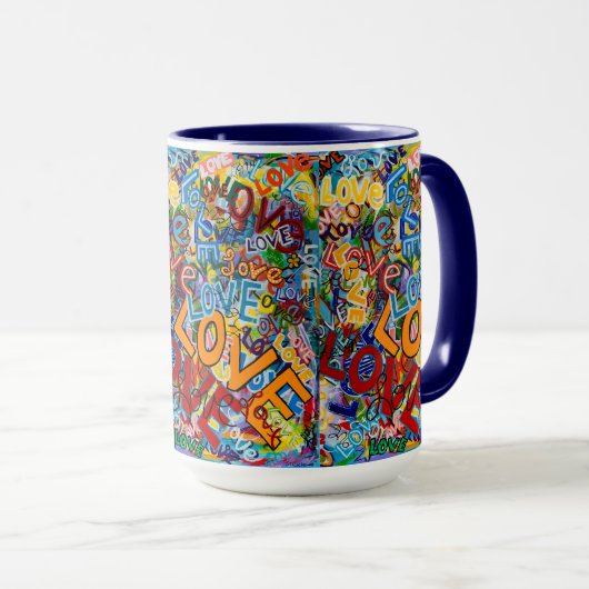 Mug de boisson "Love" (Devant droit)