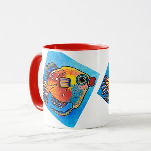 Mug de boisson "pêches" (Devant gauche)