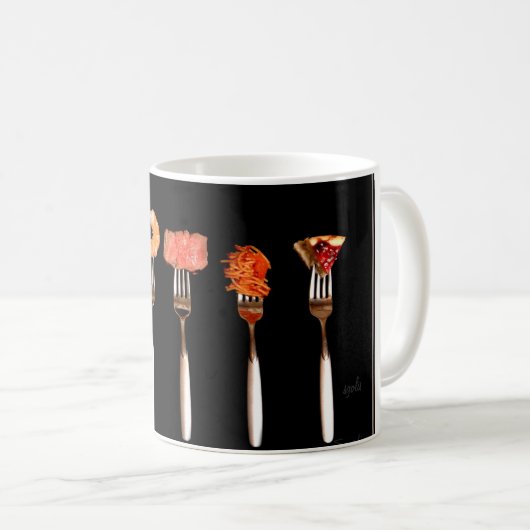 Mug de boisson pour amateur de nourriture (Devant droit)