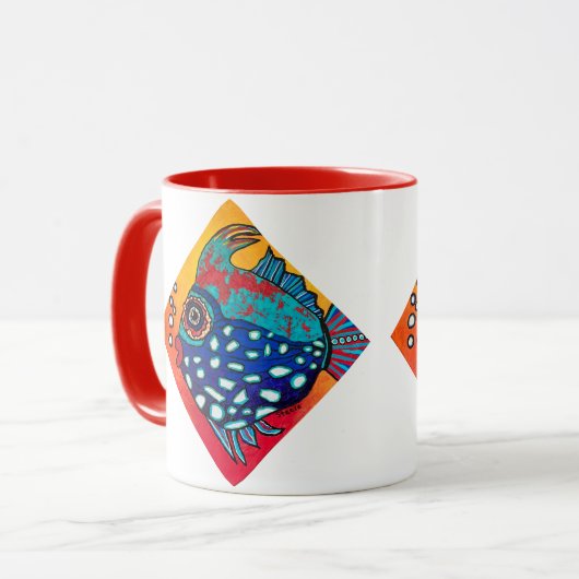 Mug de boisson "rouge" (Devant gauche)