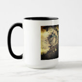 Mug de boisson vintage Halloween sorcière (Gauche)