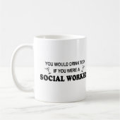 Mug De boissons assistant social trop - (Gauche)