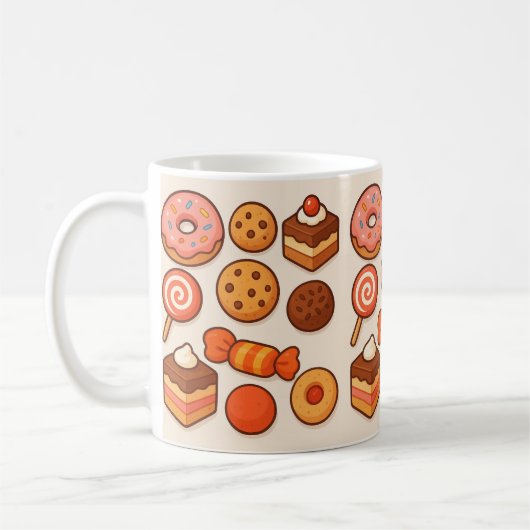 Mug de bonbons et biscuits (Gauche)