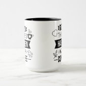 Mug De bonnes choses arrivent avec un café (Centre)