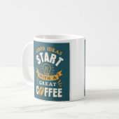 Mug De Bonnes Idées Commencent Par Une Grande Coupe De (Devant gauche)
