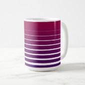 Mug 🌟 de boue de lignes horizontales ☕️ (Devant droit)