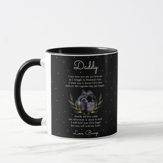 Mug De Bump à Papa Message Gold Leaf Black (Gauche)