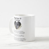 Mug De Bump à Papa Message Gold Leaf Black (Devant gauche)