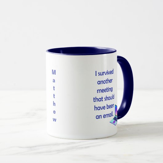 Mug de bureau amusant (Devant droit)