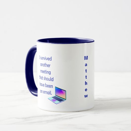 Mug de bureau amusant (Devant gauche)
