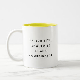 Mug de Bureau Drôle avec des Citations de Travail 