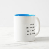 Mug de Bureau Drôle avec des Citations de Travail  (Devant droit)