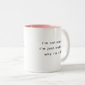 Mug de Bureau Drôle avec des Citations de Travail  (Devant droit)