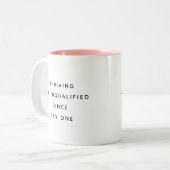 Mug de Bureau Drôle avec des Citations de Travail  (Devant gauche)