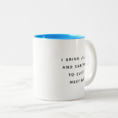 Mug de Bureau Drôle avec des Citations Sarcastique (Devant droit)