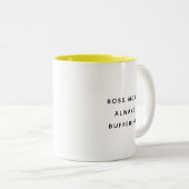 Mug de Bureau Drôle pour Patron Collègue Manager M (Devant droit)