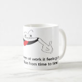 Mug de bureau nouveauté. (Devant droit)