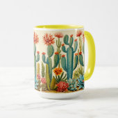 Mug de cactus du désert (Devant droit)