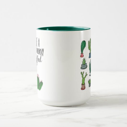 Mug de cactus illustré (Centre)
