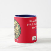 Mug de cadeau de feu de San Francisco (Centre)