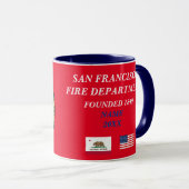 Mug de cadeau de feu de San Francisco (Devant droit)