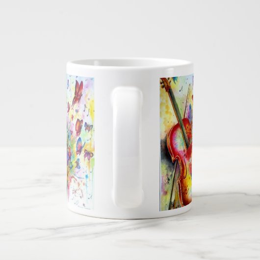 Mug de cadeaux coloré (Dos)