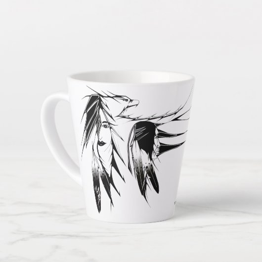 mug de café 12 oz Aigle (Angle gauche)