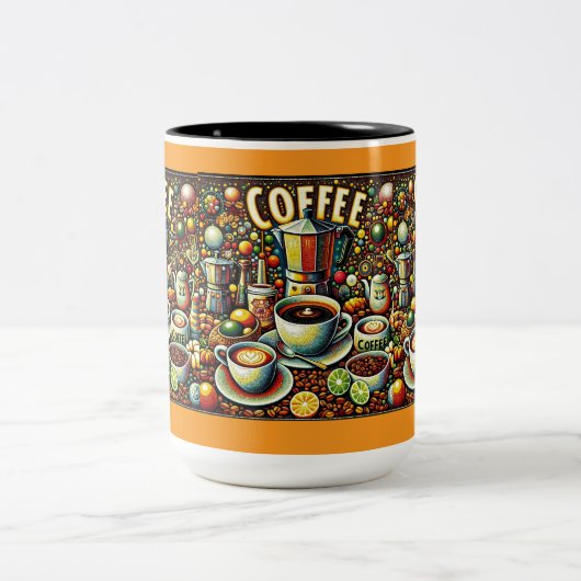 Mug de café à design géométrique (Centre)
