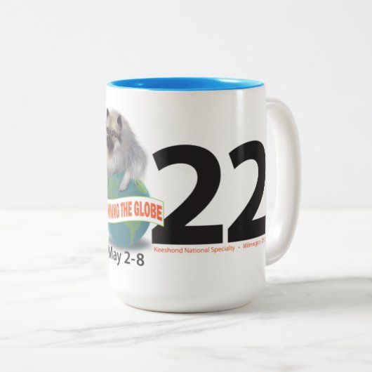 Mug de café à deux tons 17 oz (Devant droit)