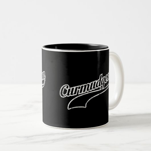 Mug de café à deux tons Curmudgeon (Devant droit)