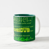 Mug de café à deux tons de Perfecto (Devant droit)