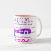 Mug de café à deux tons de Perfecto (Devant droit)