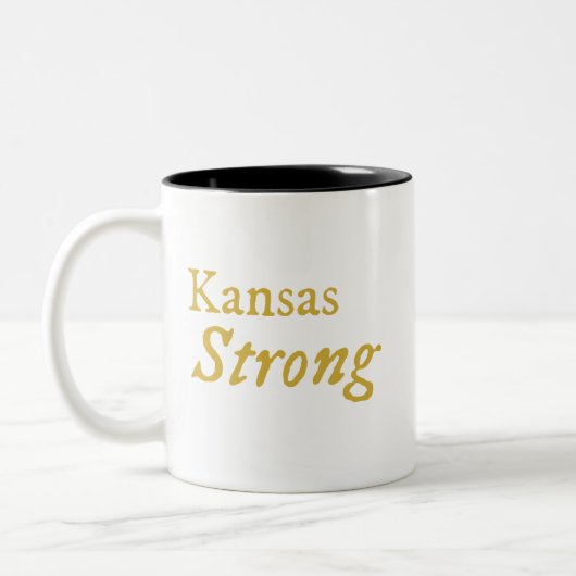 Mug de café à deux tons robuste du Kansas (Gauche)