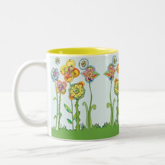 Mug de café à fleurs (Gauche)