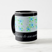 Mug de café à fleurs bleues (Devant gauche)