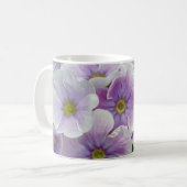 Mug de café à fleurs de Primula (Devant gauche)