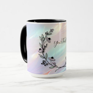 Mug de café à fleurs minime