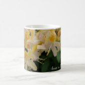 Mug de café à fleurs Rhododendron jaune (Centre)