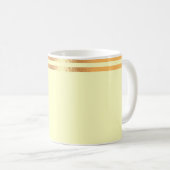 Mug de café à grains jaunes et dorés (Devant droit)