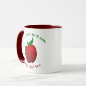 Mug de café à la pomme rouge (Devant gauche)