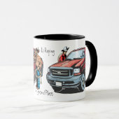 Mug de café à l'arc de rodéo occidental (Devant droit)